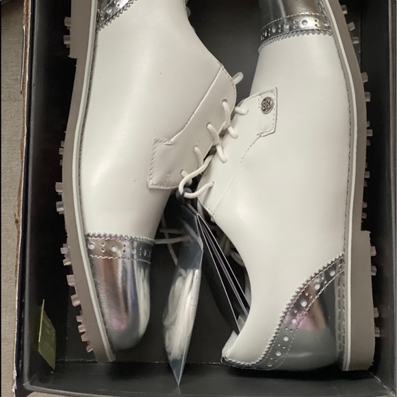 ❌SOLD❌G/fore gallivanter golf shoes women white/S Oxford - Picture 10 of 12